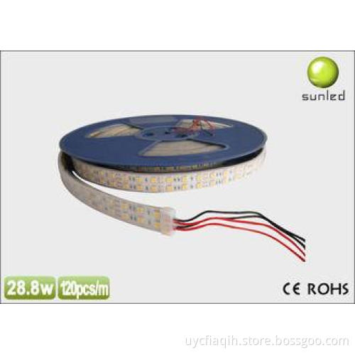 5050 IP20 Non Waterproof Led Strip Lights Flexible Warm Whi